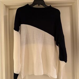 Black and white sweater